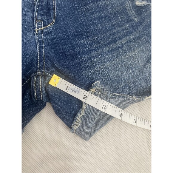 Aeropostale Womens Cut Off Shorts Size 5/6 Distressed denim y2k - Picture 10 of 10